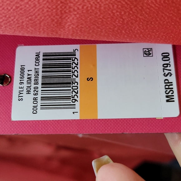 Beautiful Vince Camuto, bright coral blouse, small - Picture 7 of 10